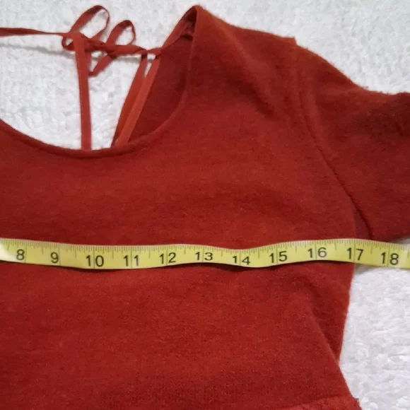 A'Reve Rust Long-Sleeve Casual Dress - Picture 5 of 9